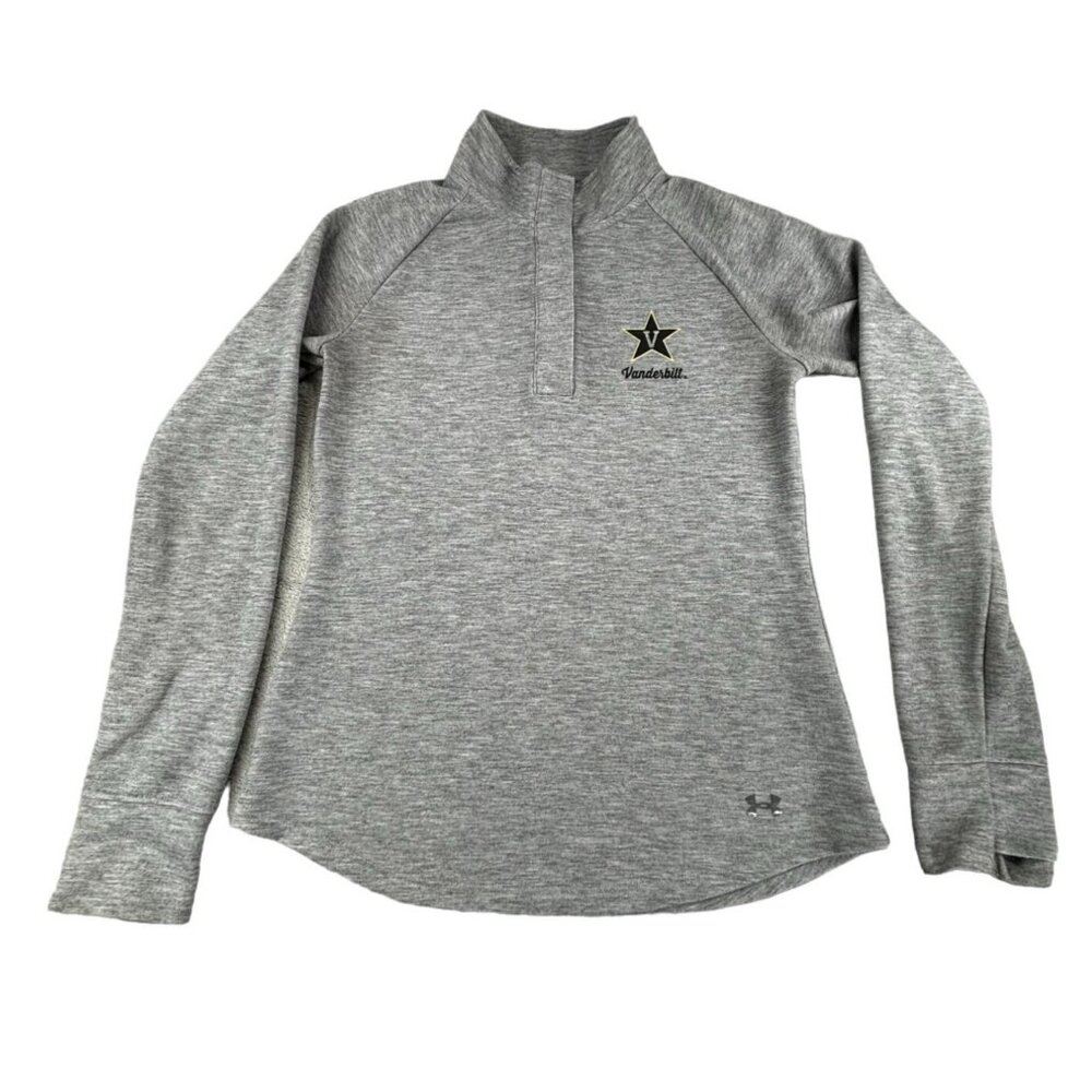 Vanderbilt Under Armour Long Sleeve Pullover Womens XS Grey